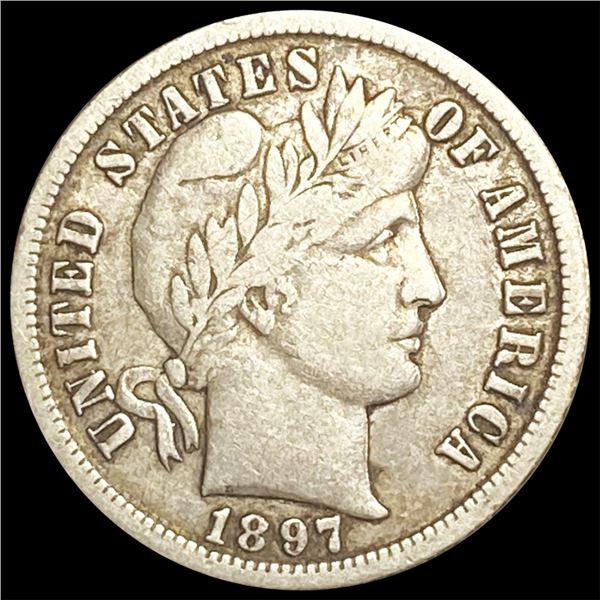 1897-S Barber Dime ABOUT UNCIRCULATED
