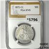 1872-CC Seated Liberty Half Dollar PGA-XF45