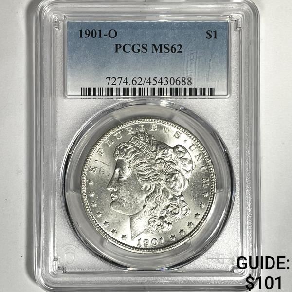 1901-O Morgan Silver Dollar PCGS-MS62