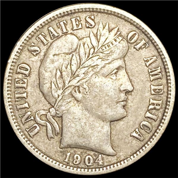 1904 Barber Dime CLOSELY UNCIRCULATED