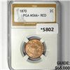 Image 1 : 1870 Two Cent Piece PGA-MS66+ RED