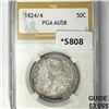 Image 1 : 1824/4 Capped Bust Half Dollar PGA-AU58