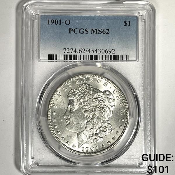 1901-O Morgan Silver Dollar PCGS-MS62