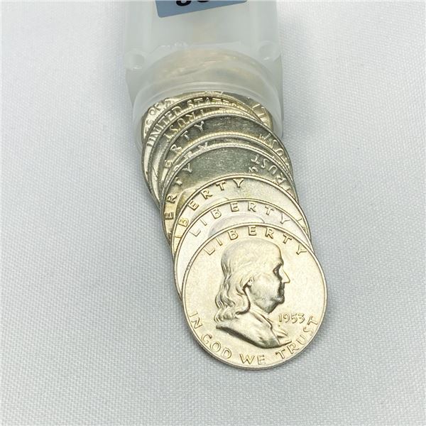 1953-D Franklin Half Dollar Roll (20) -