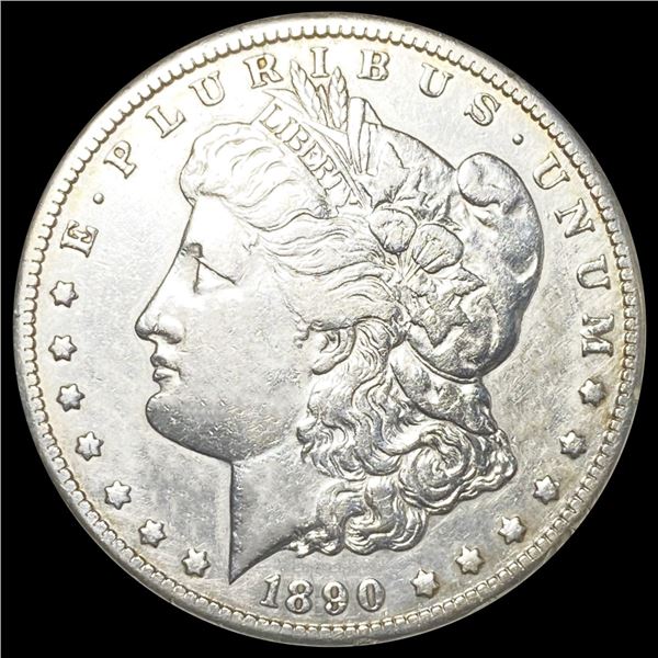1890-CC Morgan Silver Dollar NEARLY UNCIRCULATED