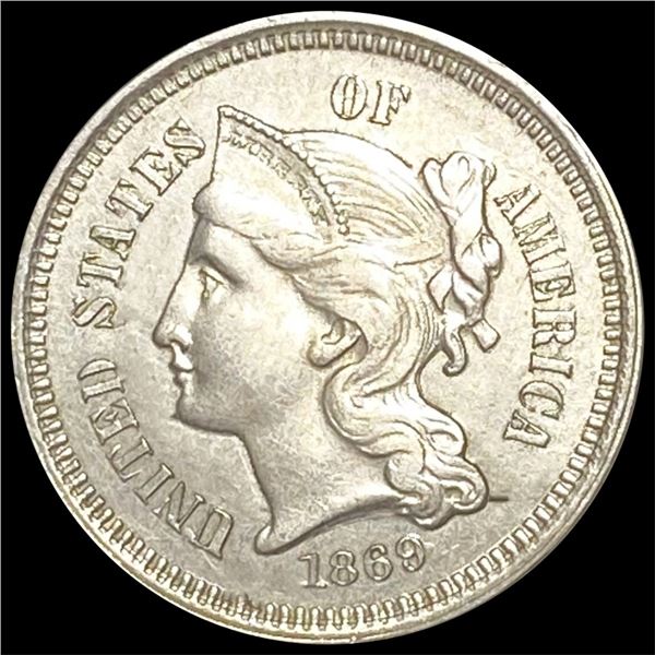 1869 Nickel Three Cent UNCIRCULATED