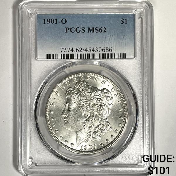 1901-O Morgan Silver Dollar PCGS-MS62