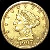 Image 1 : 1907 $2.50 Gold Quarter Eagle CLOSELY