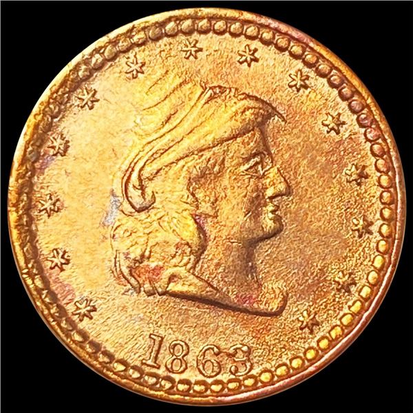 1863 RD Our Navy Civil War Token UNCIRCULATED