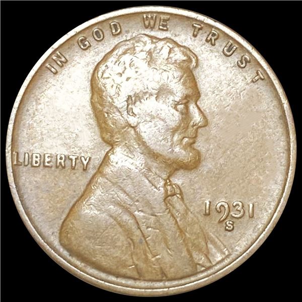 1931-S Wheat Cent NEARLY UNCIRCULATED