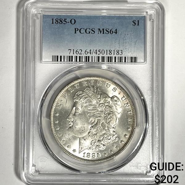 1885-O Morgan Silver Dollar PCGS-MS64
