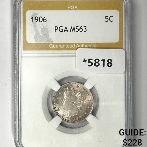 1906 Liberty Victory Nickel PGA-MS63