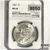 Image 1 : 1887 Morgan Silver Dollar NGC-MS64