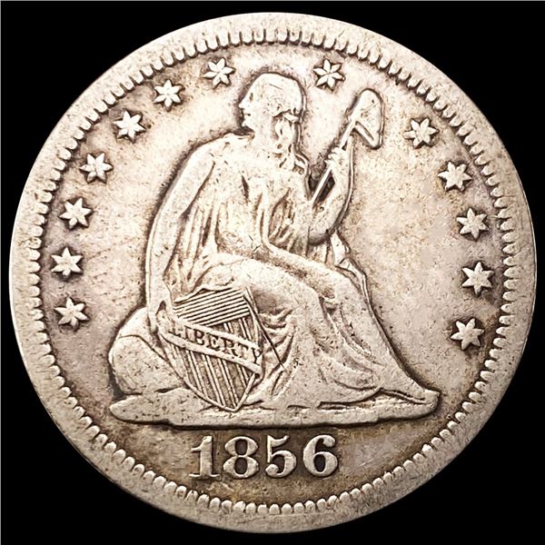 1856-O Seated Liberty Quarter LIGHTLY CIRCULATED