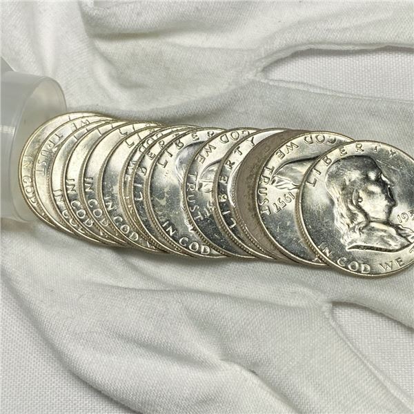 1957-D Franklin Half Dollar Roll (14) -