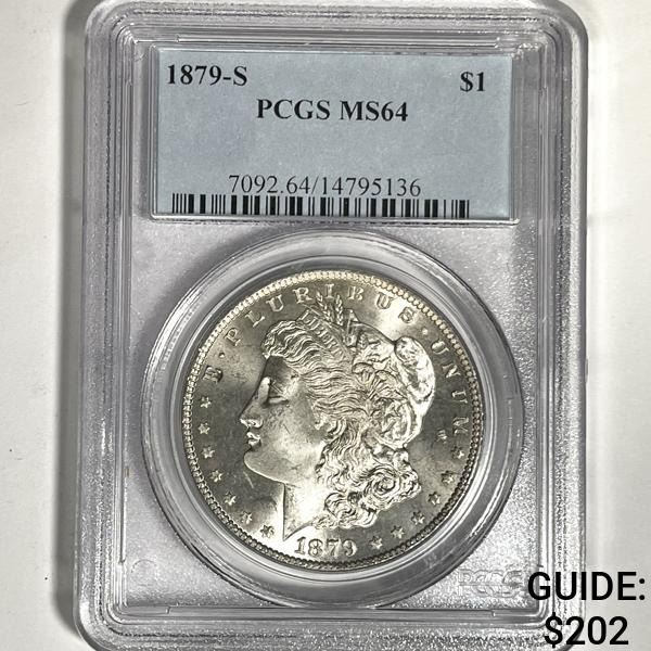 1879-S Morgan Silver Dollar PCGS-MS64