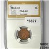 Image 1 : 1869/69 Indian Head Cent PGA-AU Corroded