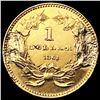 Image 2 : 1861 Rare Gold Dollar UNCIRCULATED