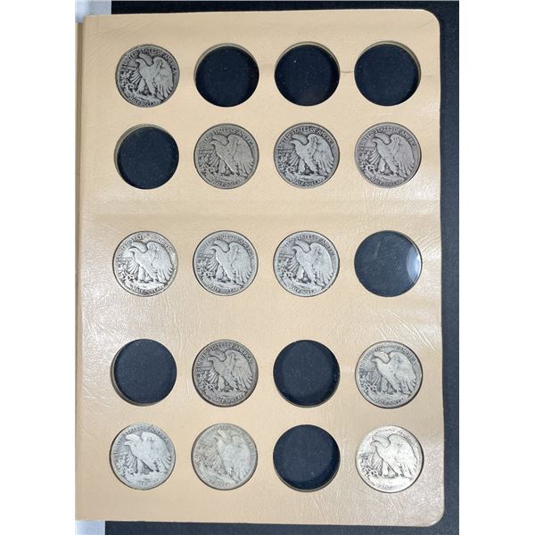 1916-1947 Liberty Walking Half Dollar Book (56) -