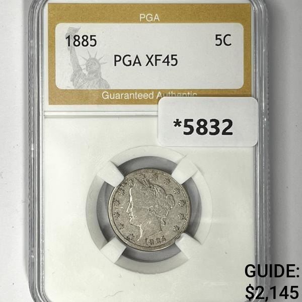1885 Liberty Victory Nickel PGA-XF45