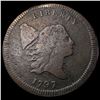 Image 1 : 1797 Plain Edge Draped Bust Half Cent NICELY CIRC