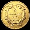 Image 2 : 1874 $3 Gold Piece UNCIRCULATED