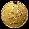 Image 1 : 1857-S $3 Gold Piece ABOUT UNCIRCULATED