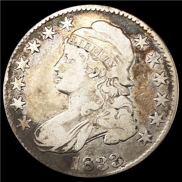 1833 Capped Bust Half Dollar NICELY CIRCULATED