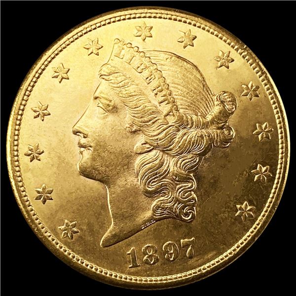 1897-S $20 Gold Double Eagle UNCIRCULATED