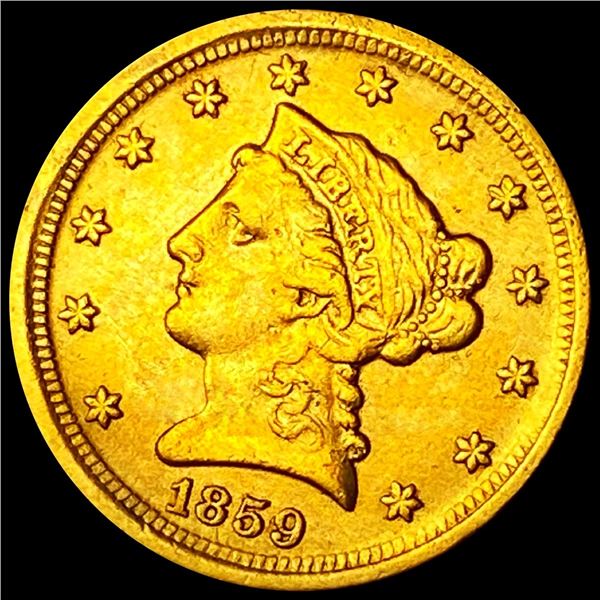1859-D $2.50 Gold Quarter Eagle - HIGH GRADE