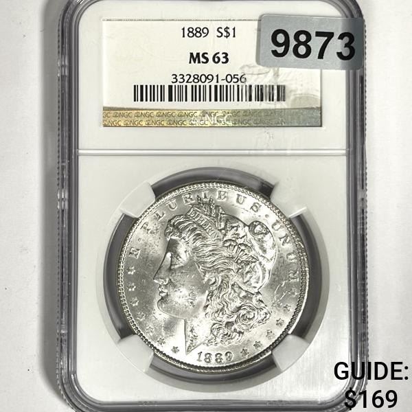 1889 Morgan Silver Dollar NGC-MS63
