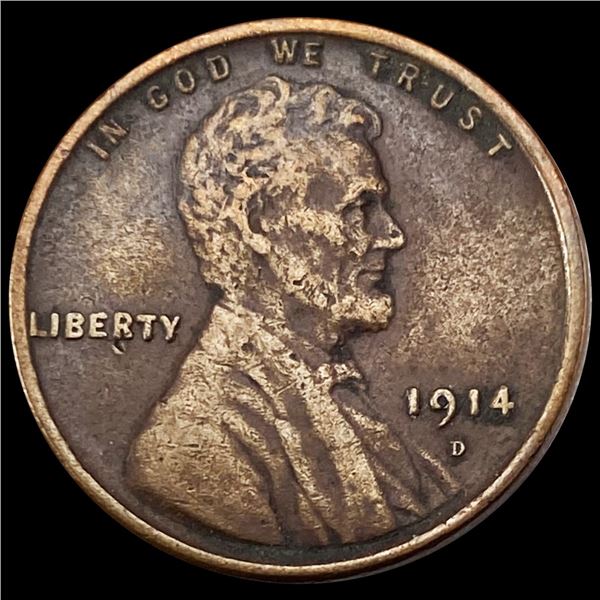 1914-D Wheat Cent CLOSELY UNCIRCULATED