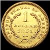 Image 2 : 1851 Rare Gold Dollar UNCIRCULATED