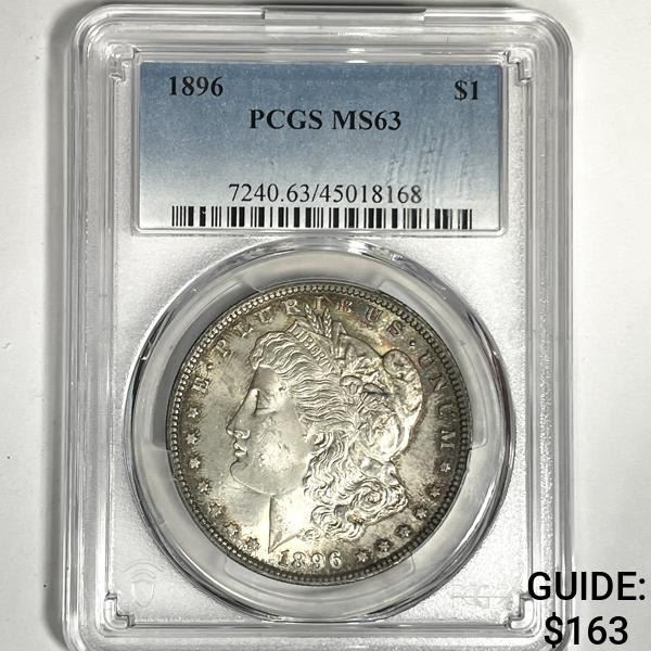1896 Morgan Silver Dollar PCGS-MS63