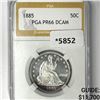 Image 1 : 1885 Seated Liberty Half Dollar PGA-PR66 DCAM