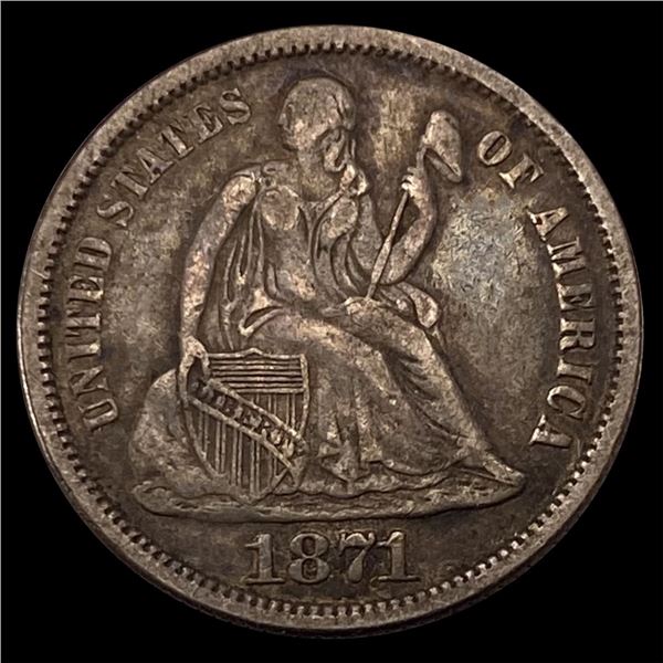 1871 Seated Liberty Dime UNCIRCULATED
