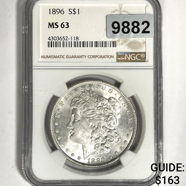 1896 Morgan Silver Dollar NGC-MS63
