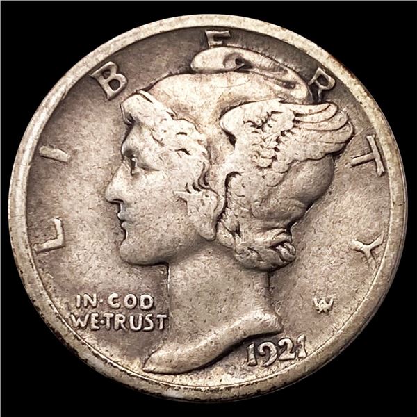 1921-D Mercury Dime ABOUT UNCIRCULATED