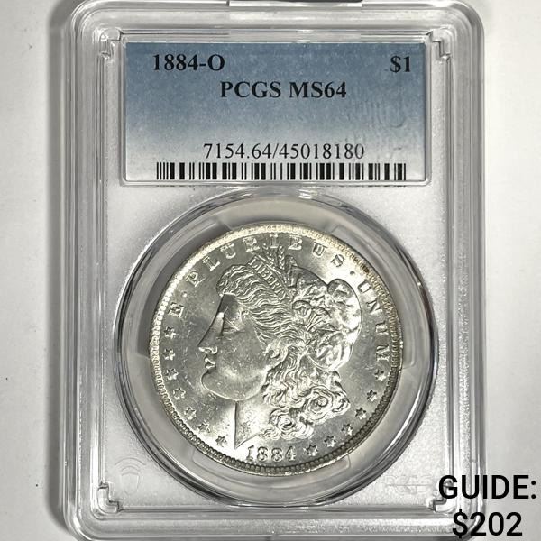 1884-O Morgan Silver Dollar PCGS-MS64