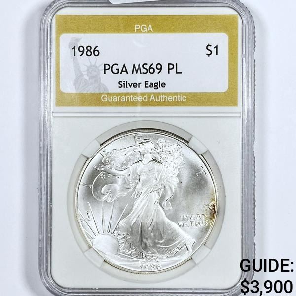 1986 Silver Eagle PGA-MS69 PL