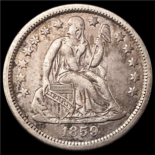 1859 Seated Liberty Dime CLOSELY UNCIRCULATED