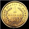 Image 2 : 1852 Rare Gold Dollar CLOSELY UNCIRCULATED