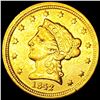 Image 1 : 1842-C $2.50 Gold Quarter Eagle - HIGH GRADE