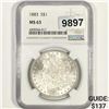 Image 1 : 1883 Morgan Silver Dollar NGC-MS63