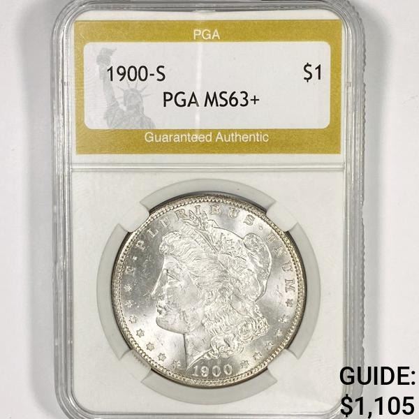 1900-S Morgan Silver Dollar PGA-MS63+