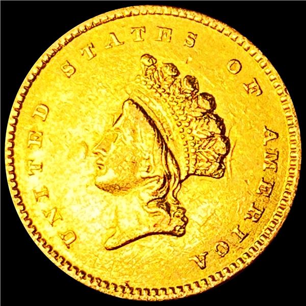 1854 Rare Gold Dollar - HIGH GRADE