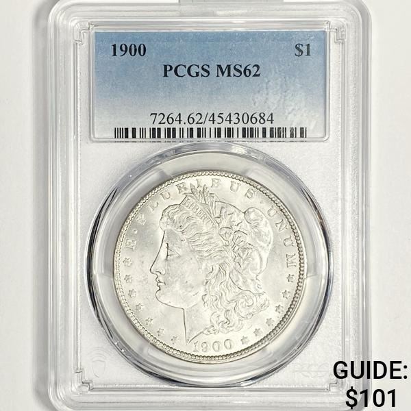 1900 Morgan Silver Dollar PCGS-MS62