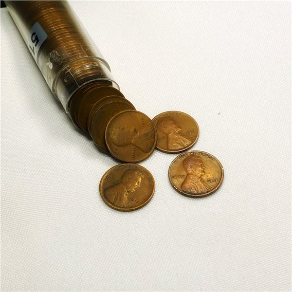 1912 Wheat Cent Roll (51) -