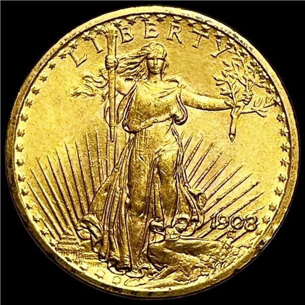1908 $20 Gold Double Eagle UNCIRCULATED