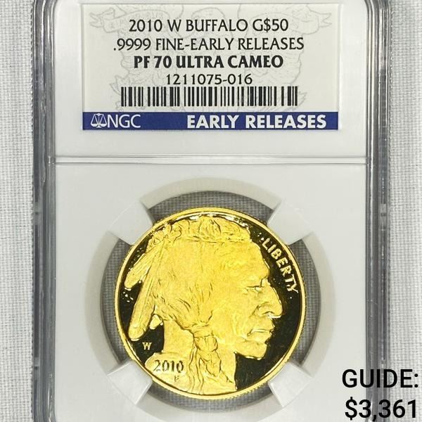 2010-W $50 1 oz American Gold Eagle NGC-PF70 UC